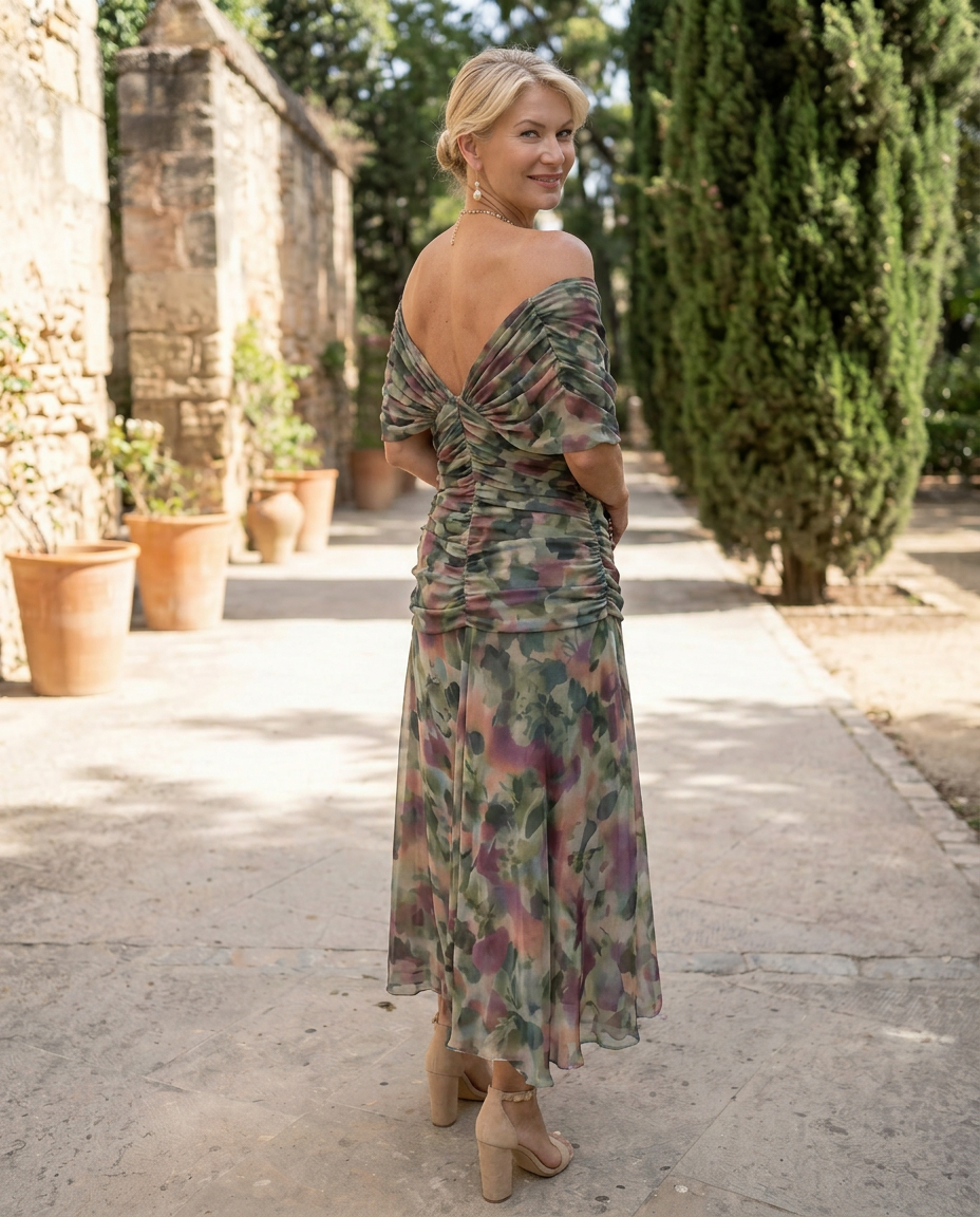 Vestido Elegante de Fiesta con Escote Corazón