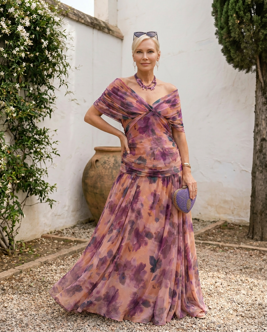 Vestido Elegante de Fiesta con Escote Corazón
